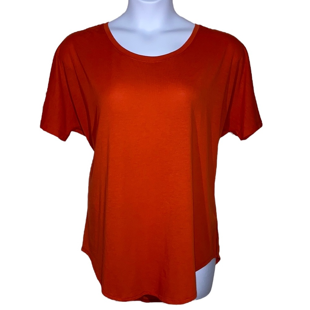 Lucy | Workout Short Sleeve Tee | Orange | Size XL